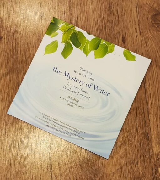Opuscolo "The Mystery of Water" (lingua inglese)