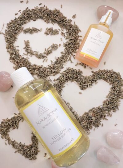 Kit "Gioia" - 1 Pocket Rescue 25ml Sunlight + 1 Doccia fiori Yellow 250ml + 1 Quarzo Rosa