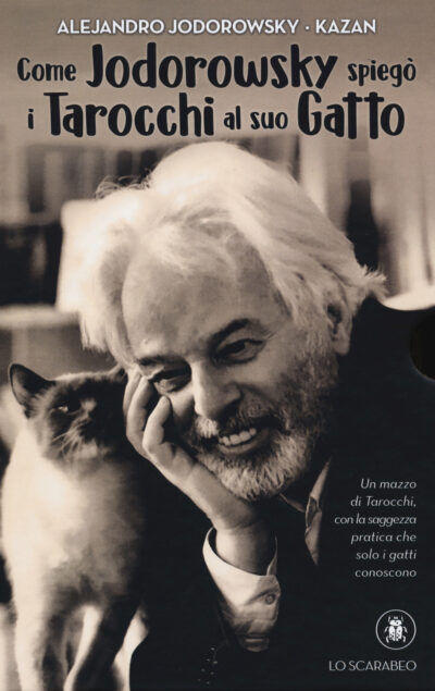 Libro e 22 Carte "Come Jodorowsky spiegò i tarocchi al suo gatto" di Alejandro Jodorowsky e Kazan