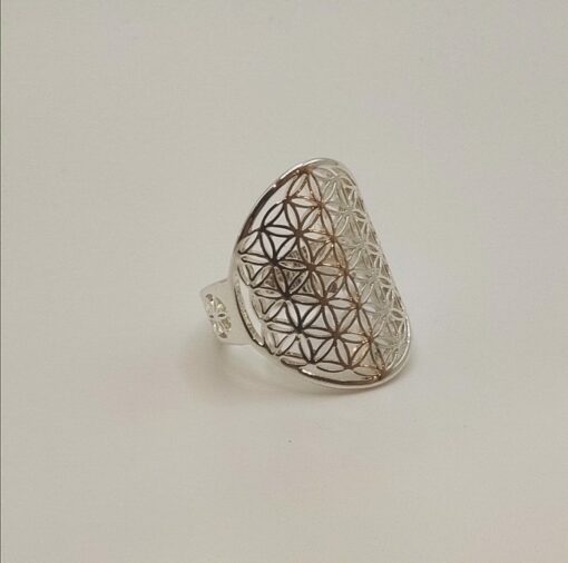 Anello Fiore della Vita regolabile